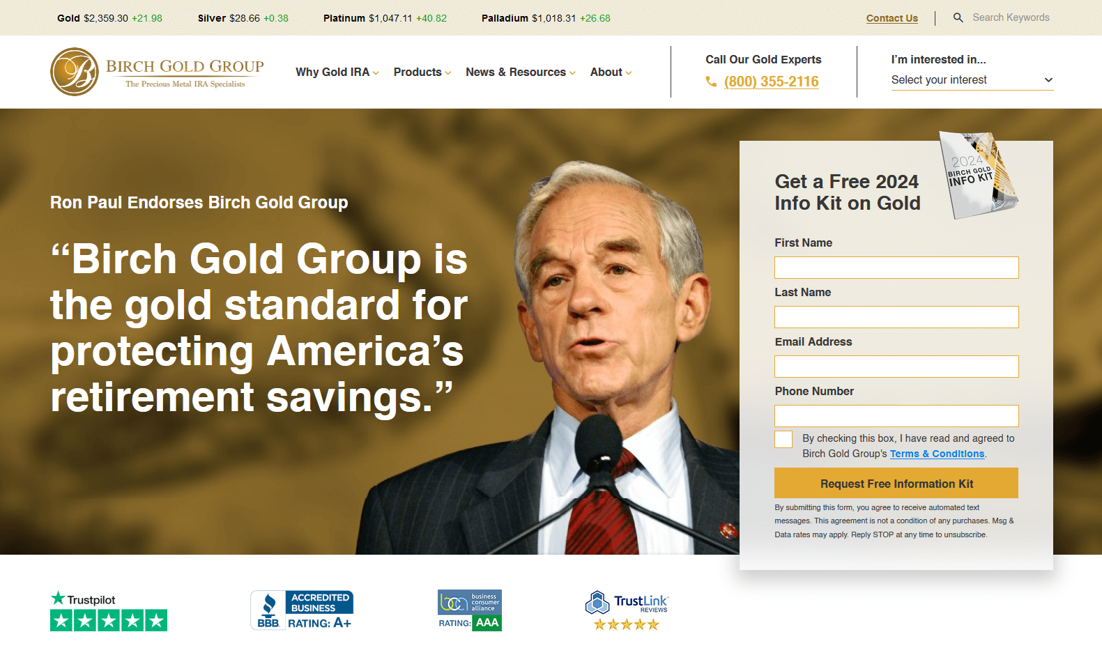 Birch Gold Group - The Gold IRA Specialist