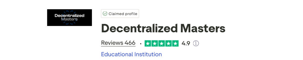 Decentralized Masters Trustpilot Reviews
