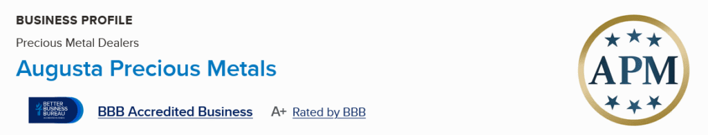 Augusta Precious Metals Reviews on the BBB